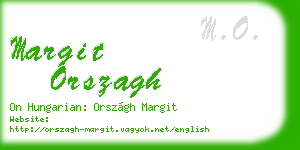 margit orszagh business card